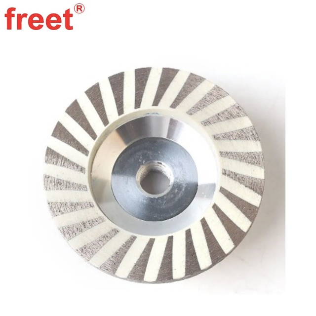 100mm Resin Filled Aluminum Based Diamond Cup Wheels For Stone Concrete