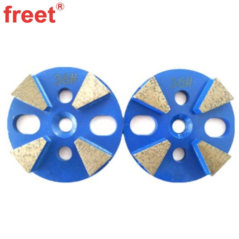 75mm Diamond Floor Grinding Disc with 4 Trapezoid Segments for Concrete Surface